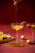 Load image into Gallery viewer, Rātri | The Night Unfolds | Coupe Glasses & Cards | Set of 2
